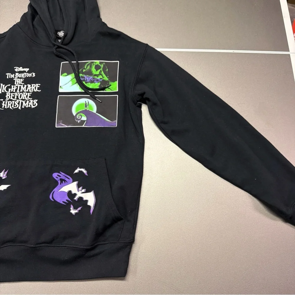 Nightmare Before Christmas Men's and Big Men's Front Back Graphic Hoodie Size XS